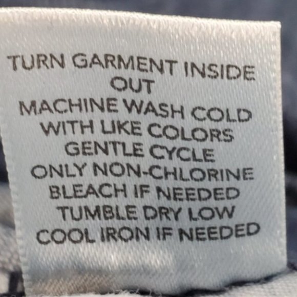 Christopher & Banks Dark Wash Whiskering Fading Stretchy Denim Jeans, Size 10 - Picture 11 of 11